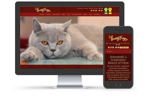 Web stranica Beauty of Freya