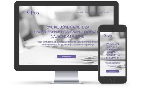 Ripos konzalting web stranica