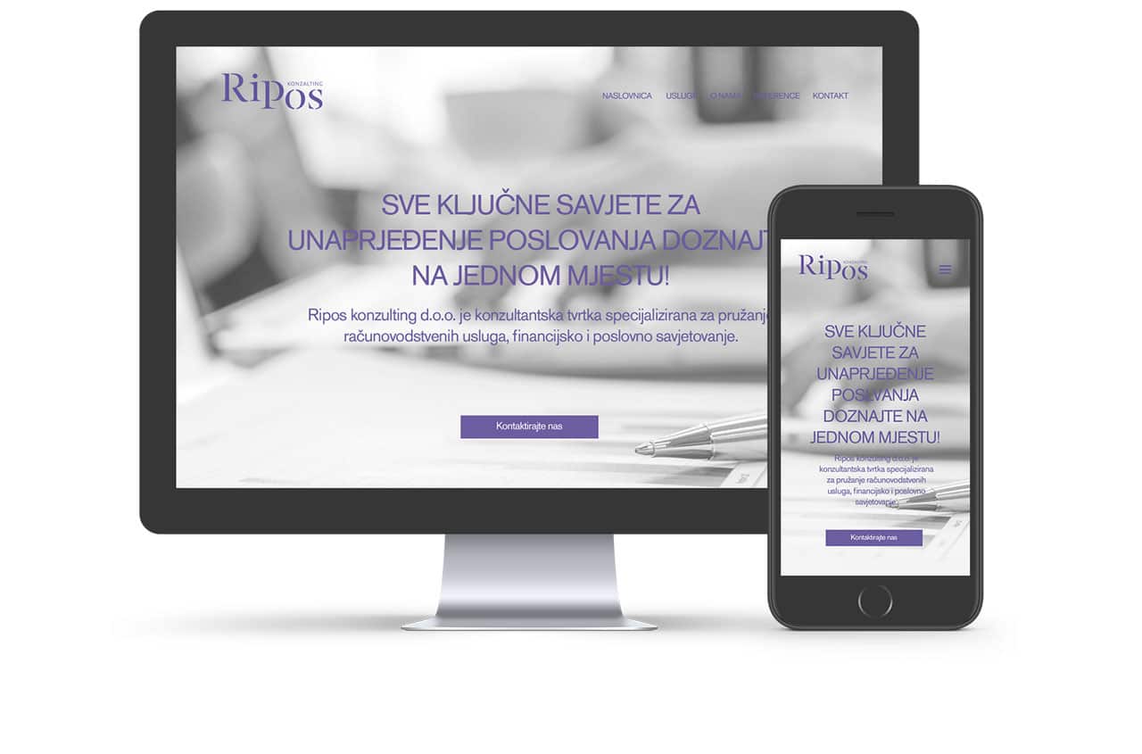Ripos konzalting web stranica